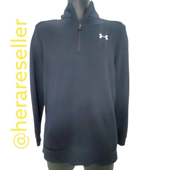 Under Armour Small Pull Over Men 3/4 Zipper Loose Sweater - Picture 1 of 7